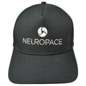 Hit Trucker Hat Black One Size Neuropace Logo Snapback Perforated Breathable